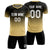 Custom Black Khaki Printing Sportswear Soccer Sets Jersey