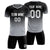 Custom Black Gray Printing Sportswear Soccer Sets Jersey