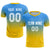 Custom Powder Blue Gold01 Printing Sportswear Soccer Sets Jersey