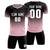 Custom Black Light Pink Printing Sportswear Soccer Sets Jersey