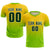 Custom Gold01 Neon Green Printing Sportswear Soccer Sets Jersey