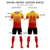 Custom Gold01 Red Printing Sportswear Soccer Sets Jersey