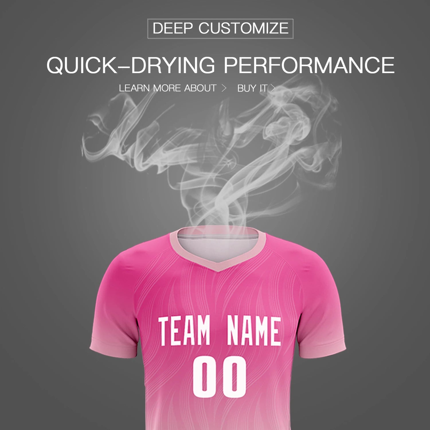 Custom Pink Light Pink Printing Sportswear Soccer Sets Jersey