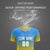 Custom Powder Blue Gold01 Printing Sportswear Soccer Sets Jersey