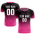 Custom Black Pink Printing Sportswear Soccer Sets Jersey