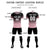 Custom Black Light Pink Printing Sportswear Soccer Sets Jersey