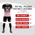 Custom Black Light Pink Printing Sportswear Soccer Sets Jersey