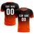 Custom Black Orange Printing Sportswear Soccer Sets Jersey