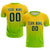 Custom Gold01 Neon Green Printing Sportswear Soccer Sets Jersey