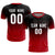 Custom Black Red Printing Sportswear Soccer Sets Jersey