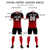 Custom Black Red Printing Sportswear Soccer Sets Jersey