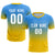 Custom Powder Blue Gold01 Printing Sportswear Soccer Sets Jersey