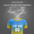 Custom Powder Blue Gold01 Printing Sportswear Soccer Sets Jersey