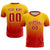 Custom Gold01 Red Printing Sportswear Soccer Sets Jersey