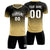 Custom Black Khaki Printing Sportswear Soccer Sets Jersey