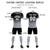 Custom Black Gray Printing Sportswear Soccer Sets Jersey