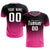 Custom Black Pink Printing Sportswear Soccer Sets Jersey