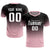 Custom Black Light Pink Printing Sportswear Soccer Sets Jersey