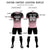 Custom Black Light Pink Printing Sportswear Soccer Sets Jersey