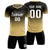 Custom Black Khaki Printing Sportswear Soccer Sets Jersey