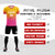 Custom Gold01 Pink Printing Sportswear Soccer Sets Jersey