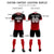 Custom Black Red Printing Sportswear Soccer Sets Jersey