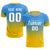 Custom Powder Blue Gold01 Printing Sportswear Soccer Sets Jersey