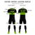 Custom Black-Neon Green Breathable Soccer Sets Jersey