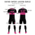 Custom Black Pink Breathable Soccer Sets Jersey