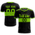 Custom Black-Neon Green Breathable Soccer Sets Jersey