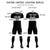 Custom Black White Breathable Soccer Sets Jersey