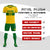 Custom Gold 01-Kelly Green Breathable Soccer Sets Jersey