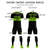 Custom Black-Neon Green Breathable Soccer Sets Jersey