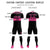 Custom Black Pink Breathable Soccer Sets Jersey