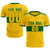 Custom Gold 01-Kelly Green Breathable Soccer Sets Jersey