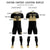 Custom Black Khaki Breathable Soccer Sets Jersey