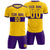 Custom Gold 01-Purple Breathable Soccer Sets Jersey