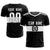 Custom Black White Breathable Soccer Sets Jersey