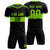 Custom Black-Neon Green Breathable Soccer Sets Jersey