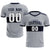 Custom Gray Navy Breathable Soccer Sets Jersey