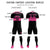 Custom Black Pink Breathable Soccer Sets Jersey