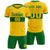 Custom Gold 01-Kelly Green Breathable Soccer Sets Jersey