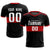 Custom Black Black Breathable Soccer Sets Jersey