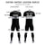 Custom Black Gray Breathable Soccer Sets Jersey