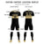 Custom Black Khaki Breathable Soccer Sets Jersey