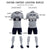 Custom Gray Navy Breathable Soccer Sets Jersey