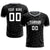 Custom Black White Training Uniform Soccer Sets Jersey