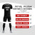 Custom Black White Training Uniform Soccer Sets Jersey