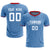 Custom Light Blue Red Training Uniform Soccer Sets Jersey