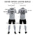 Custom Gray Black Training Uniform Soccer Sets Jersey